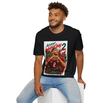 Achraf Hakimi #2 Soccer T-Shirt — Morocco Football Fan Tee