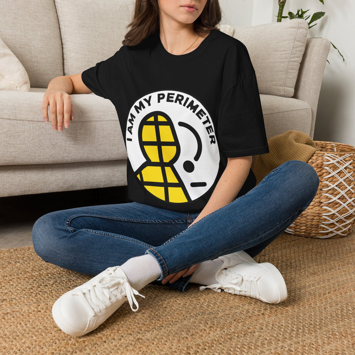 "I Am My Perimeter" Circular Graphic Tee - Trending Now - September 2026