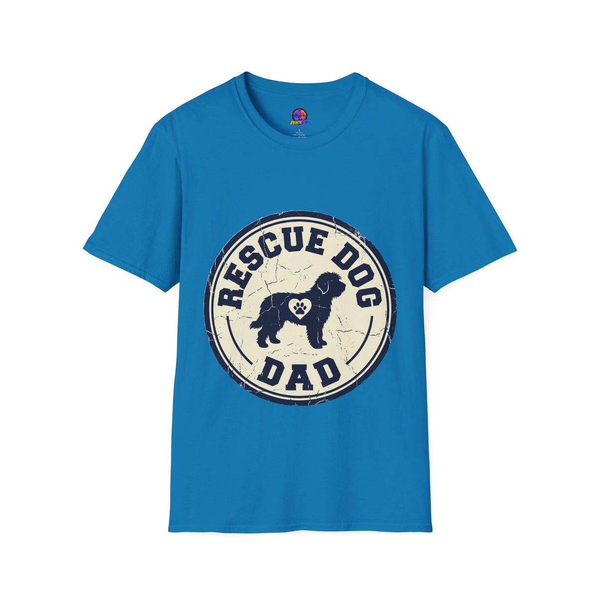 Rescue Dog Dad T-Shirt – Vintage Shelter Pup Support Tee