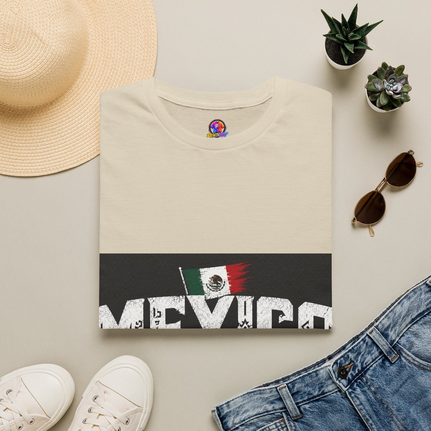 Mexico Vintage Flag T-Shirt