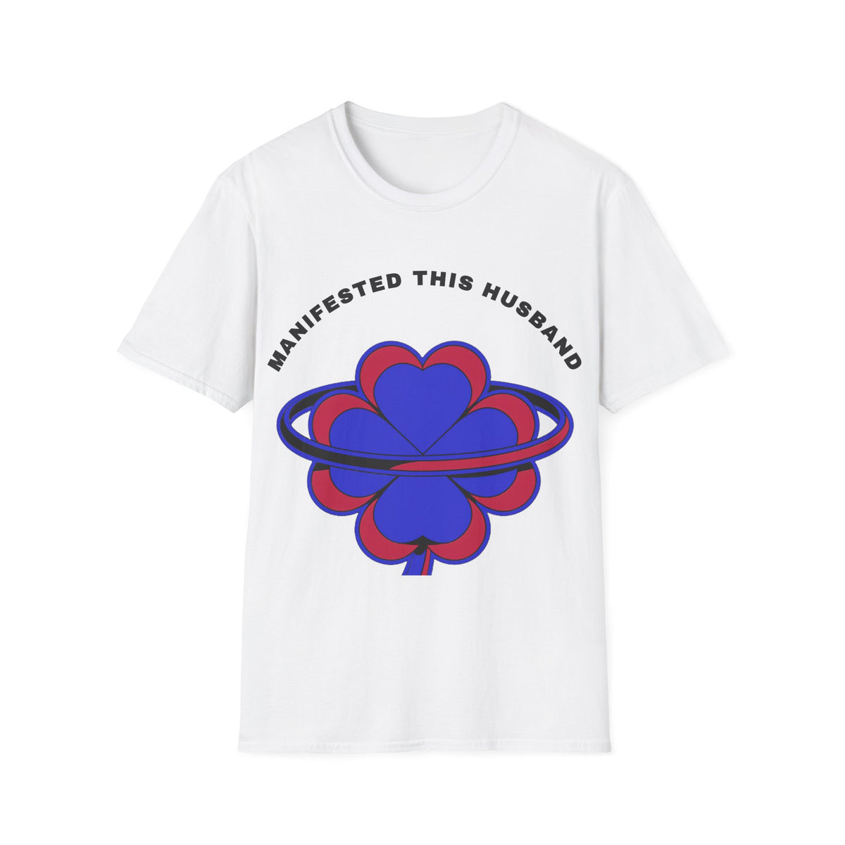 Manifested This Husband T-Shirt — Psychedelic Four-Leaf Clover Graphic Tee - Trending Now - September 2026