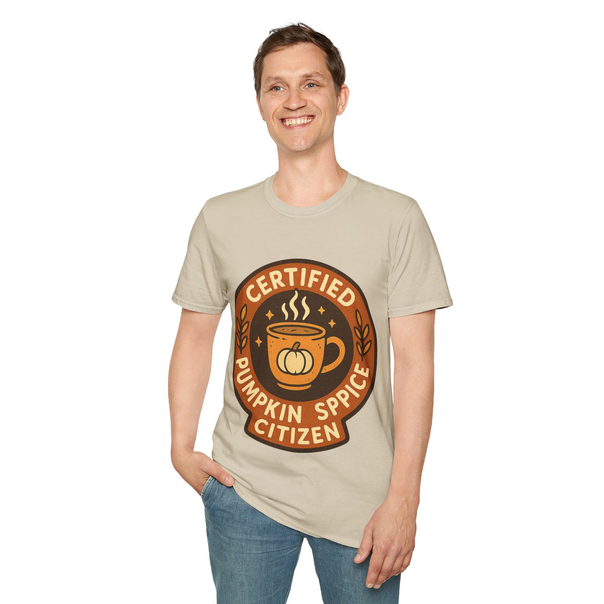 Certified Pumpkin Spice Citizen Badge T-Shirt, Retro Fall Season Coffee Mug Tee - Trending Now - September 2026