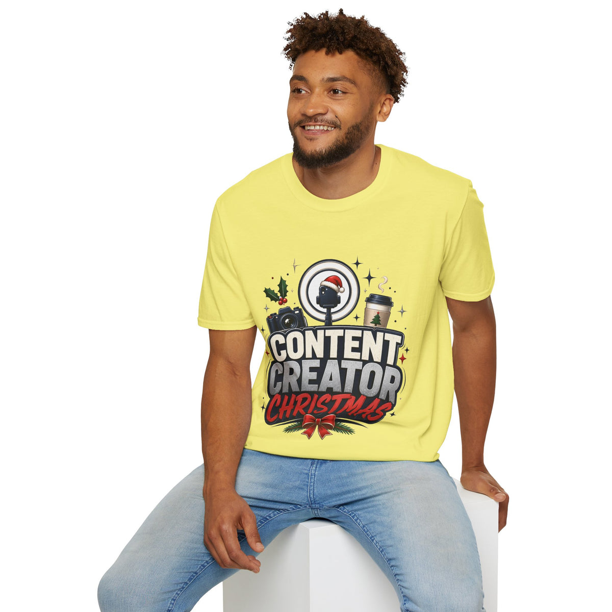 Content Creator Christmas T-Shirt