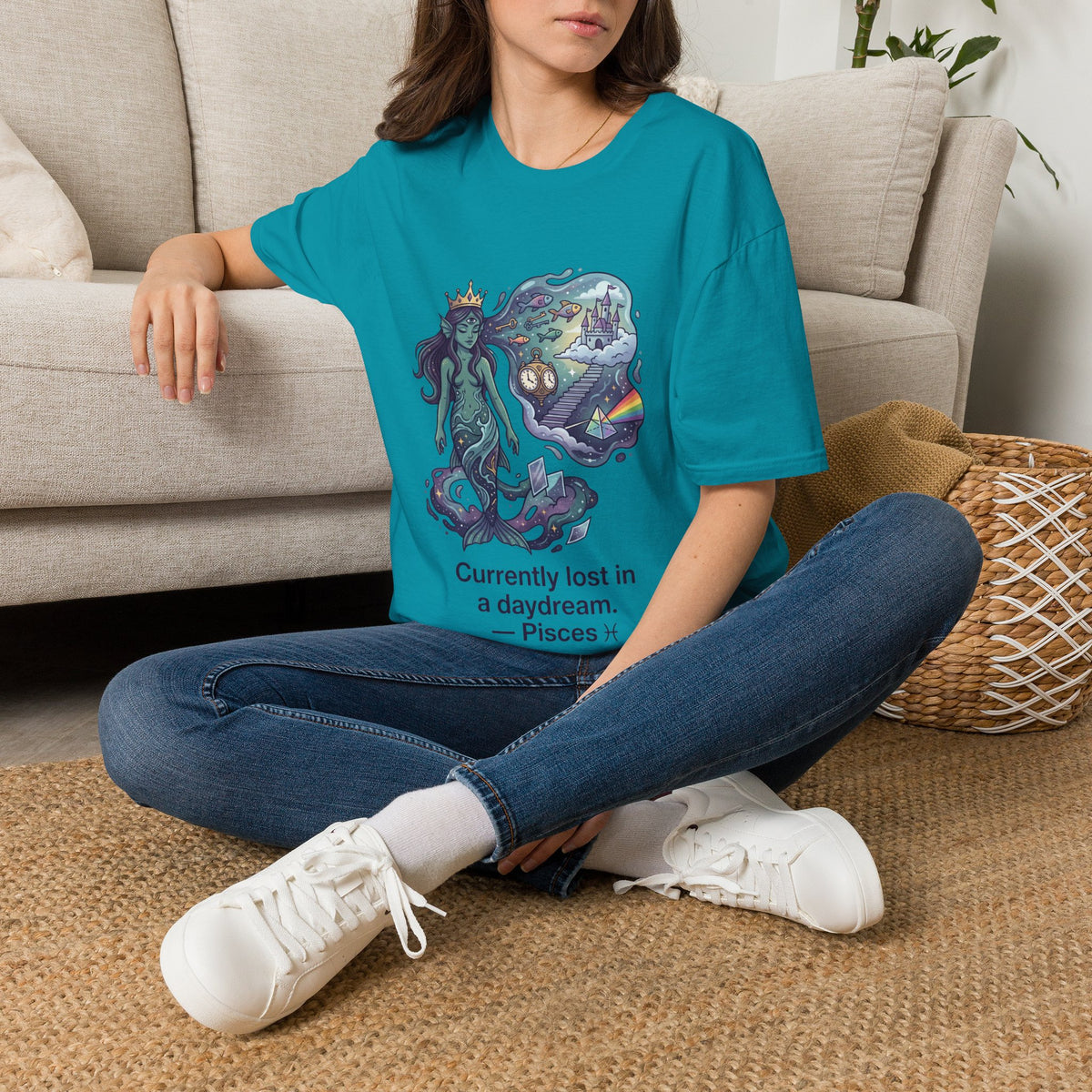 Pisces Daydream T-Shirt — 'Currently Lost in a Daydream' Zodiac Graphic Tee