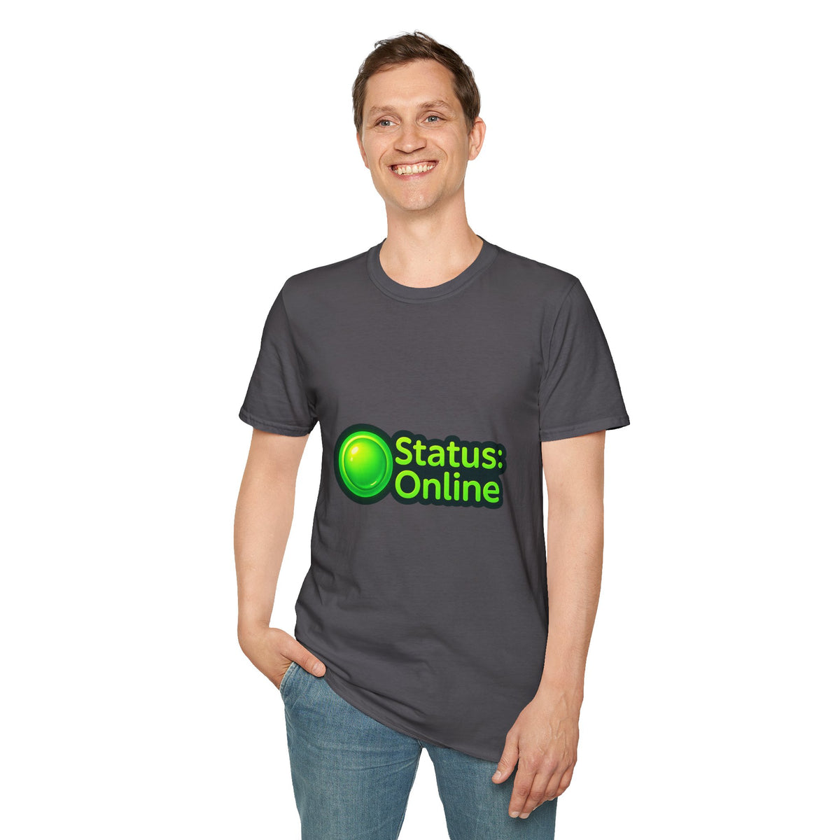 Status Online T-Shirt — Green Online Status Icon Tee - Trending Now - October 2026