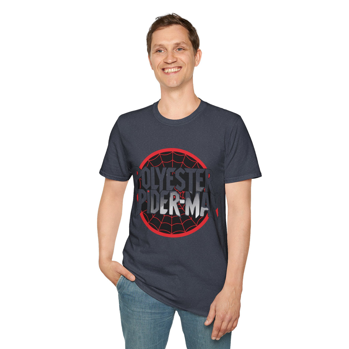 Polyester Spider-Man T-Shirt — Retro Web Logo Graphic Tee - Trending Now - August 2026