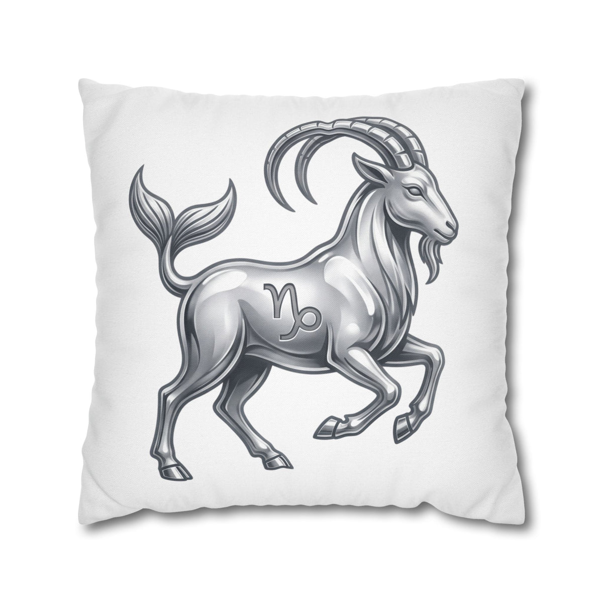 Capricorn Zodiac Pillowcase — Goat-Mermaid Astrology Cushion Cover