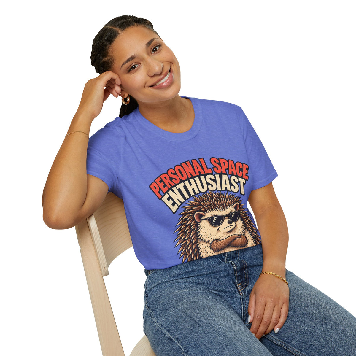 Personal Space Enthusiast T-Shirt — Funny Hedgehog Graphic Tee