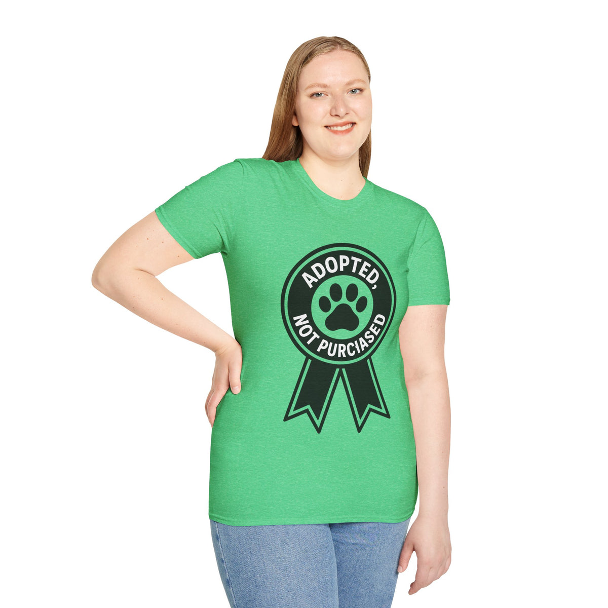 Adopted Not Purchased Graphic T-Shirt — Rescue Pet Awareness Tee - Trending Now - August 2026