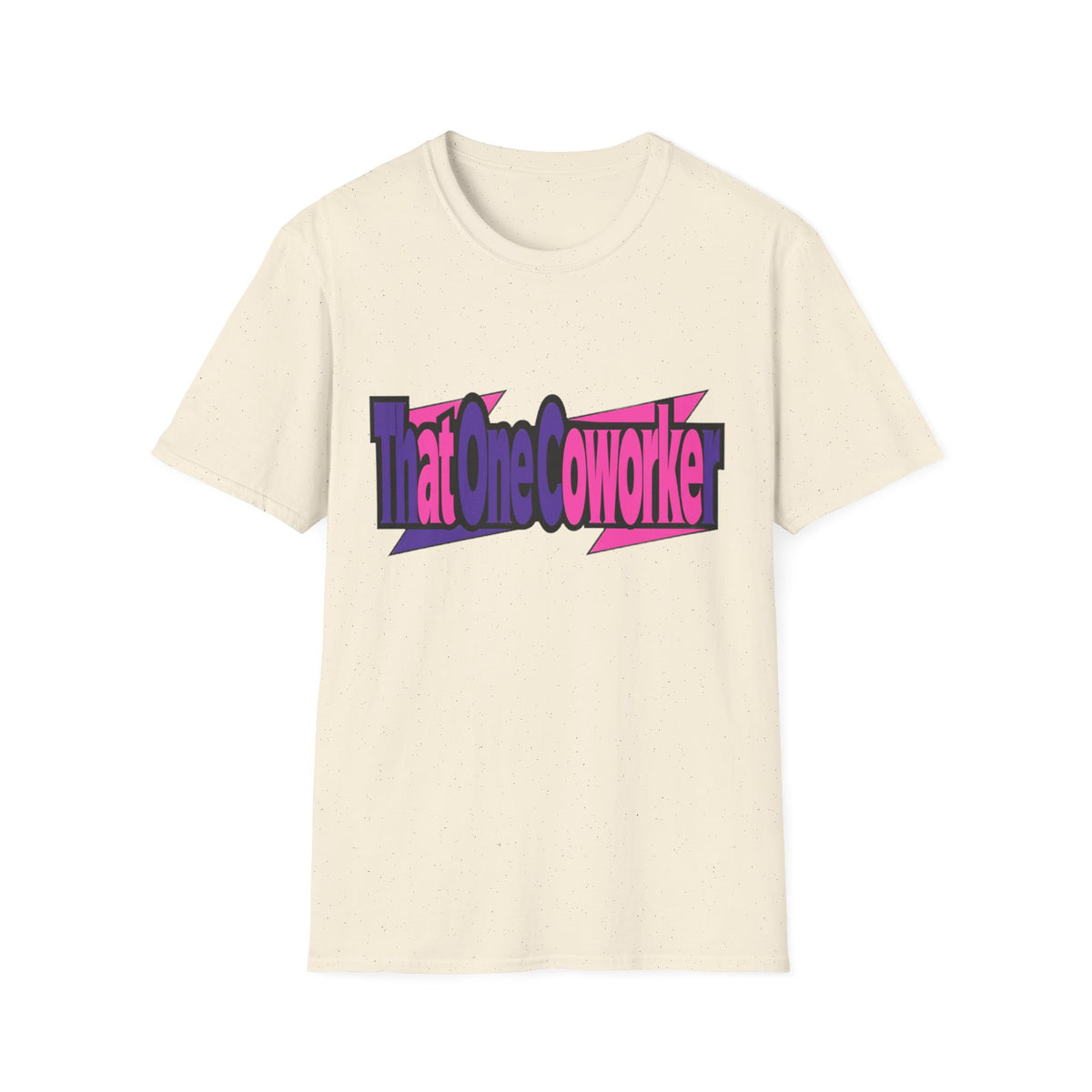 T-Shirt — Retro Pink & Purple 'That One Coworker' Graphic Tee - Trending Now - August 2026