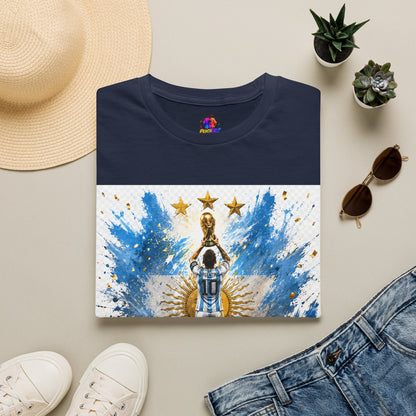 Argentina World Champions T‑Shirt — Soccer World Cup 3 Stars Tribute