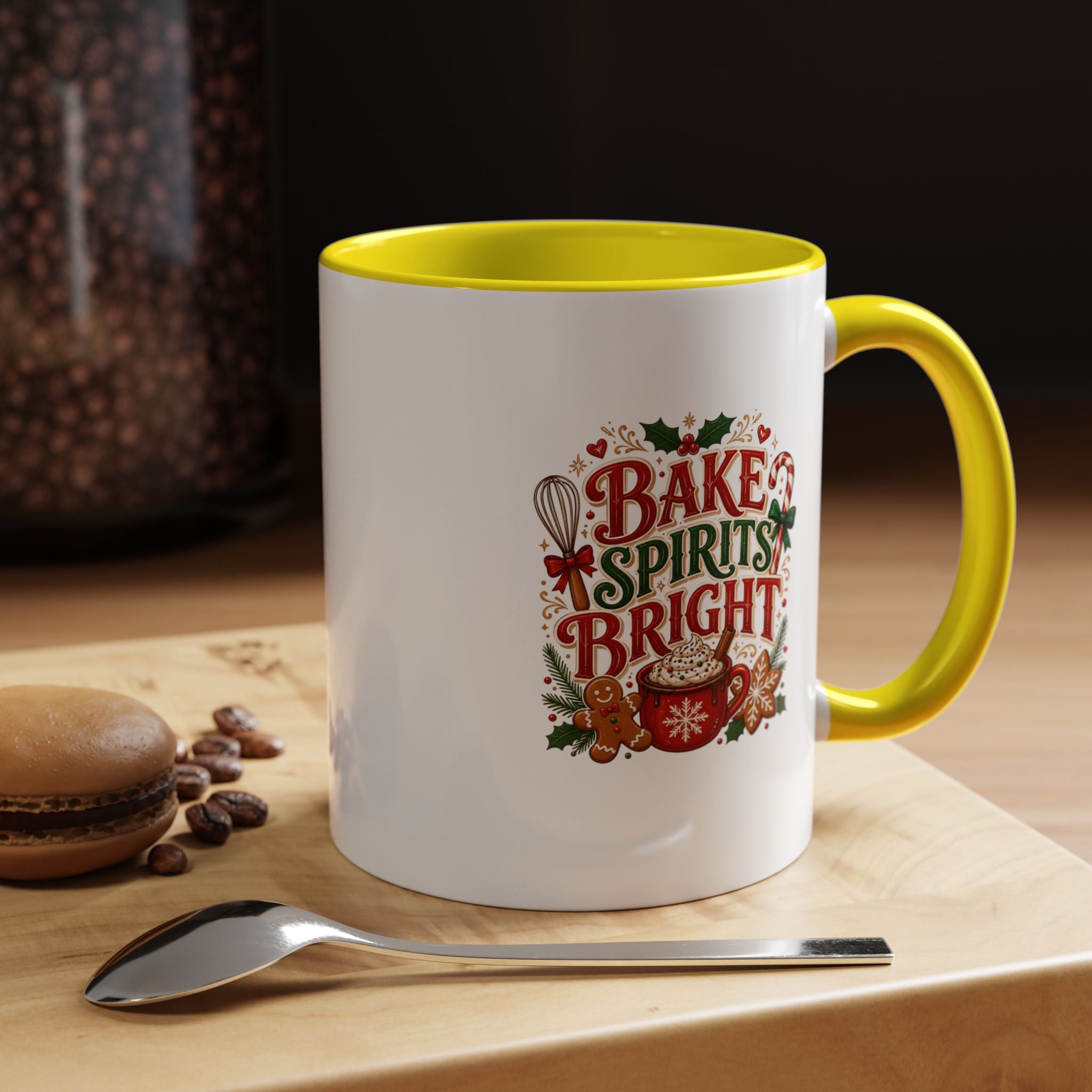 Bake Spirits Bright Coffee Mug — Christmas Baking Holiday Mug