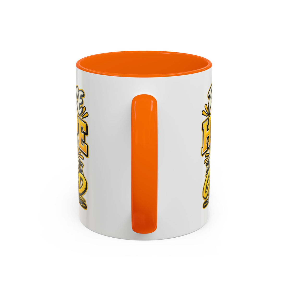 Raise Hope Wear Gold Cancer Awareness Coffee Mug (Accent, 11/15oz)