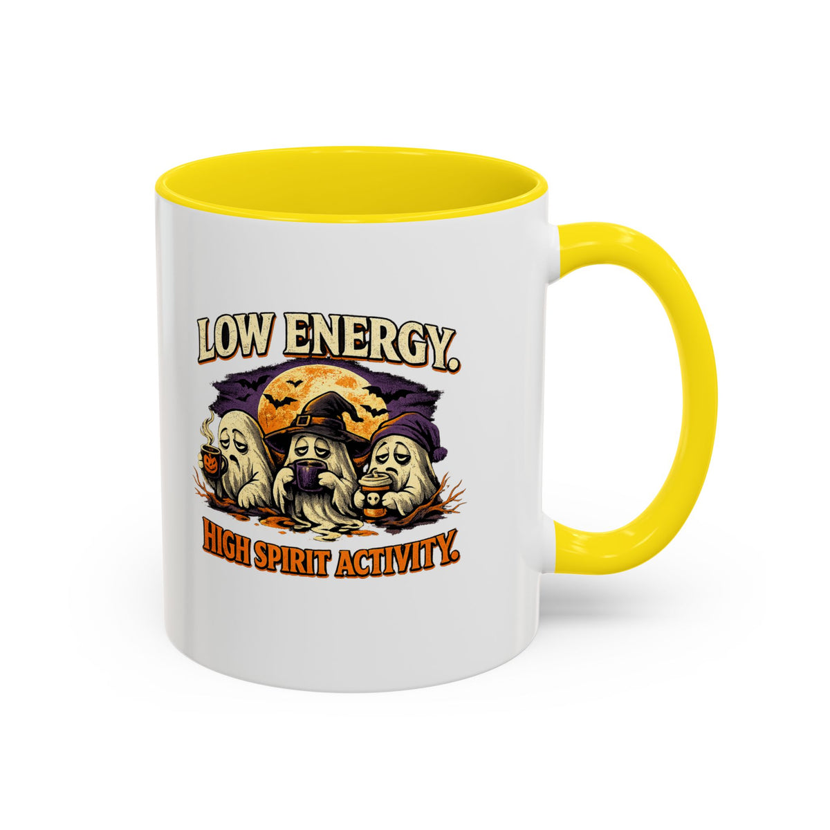 Halloween  Low Energy High Spirit  Accent Coffee Mug