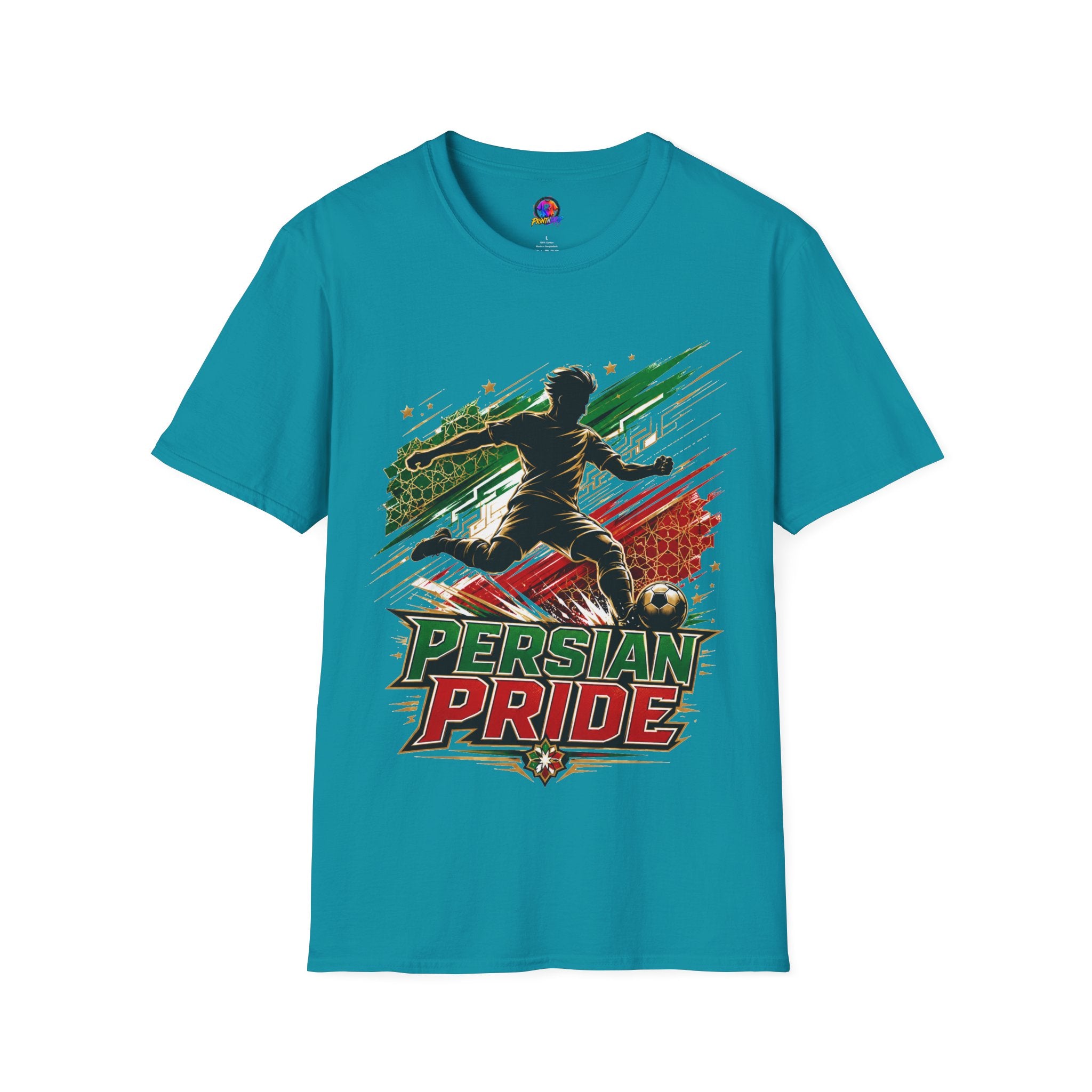 Iran Persian Pride Soccer Tee — Iranian Football Fan T-Shirt