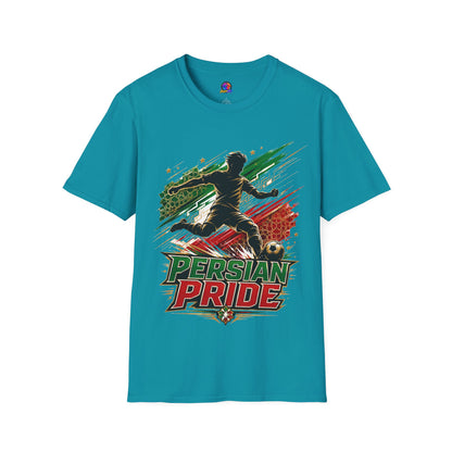 Iran Persian Pride Soccer Tee — Iranian Football Fan T-Shirt