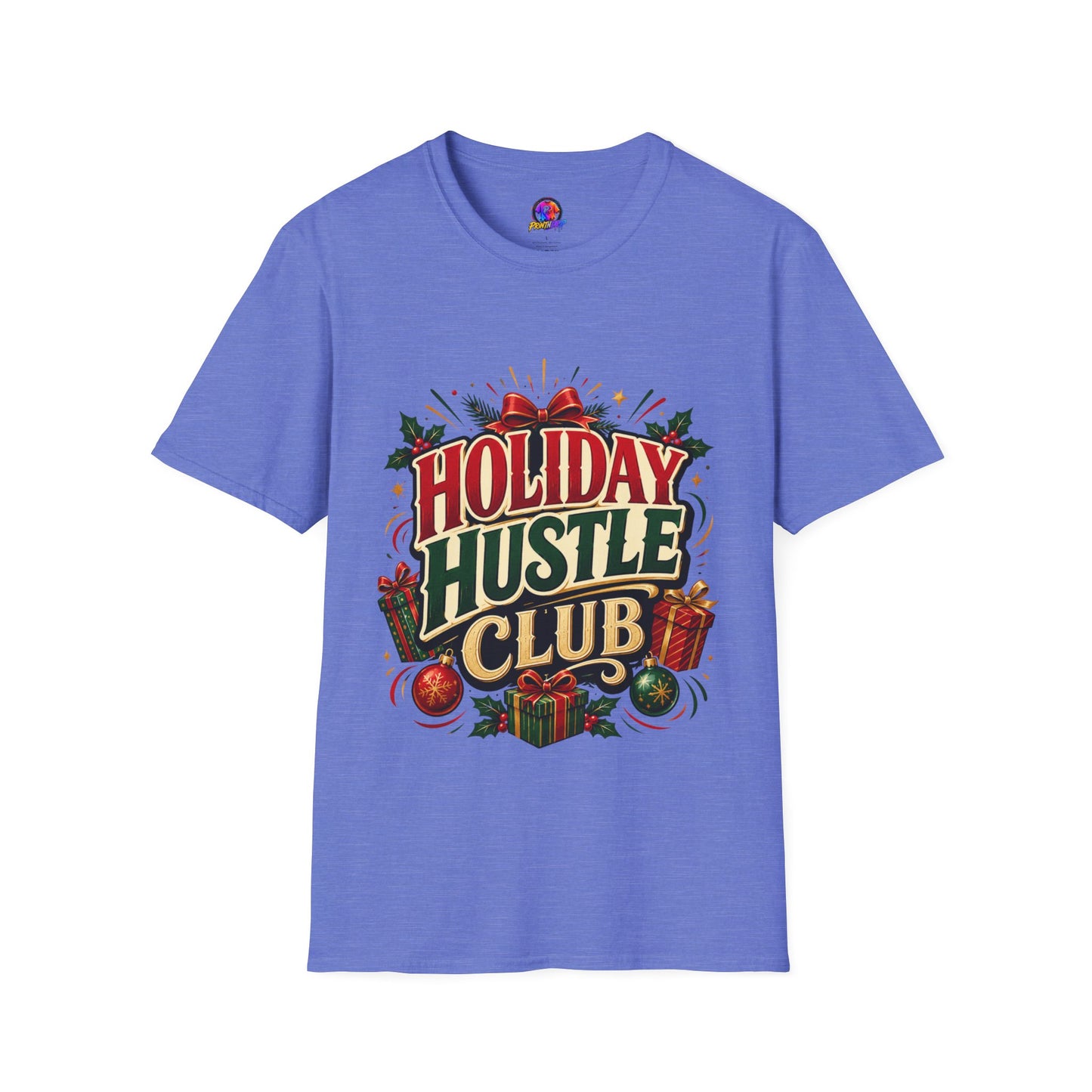 Holiday Hustle Club T-Shirt — Funny Christmas Graphic Tee