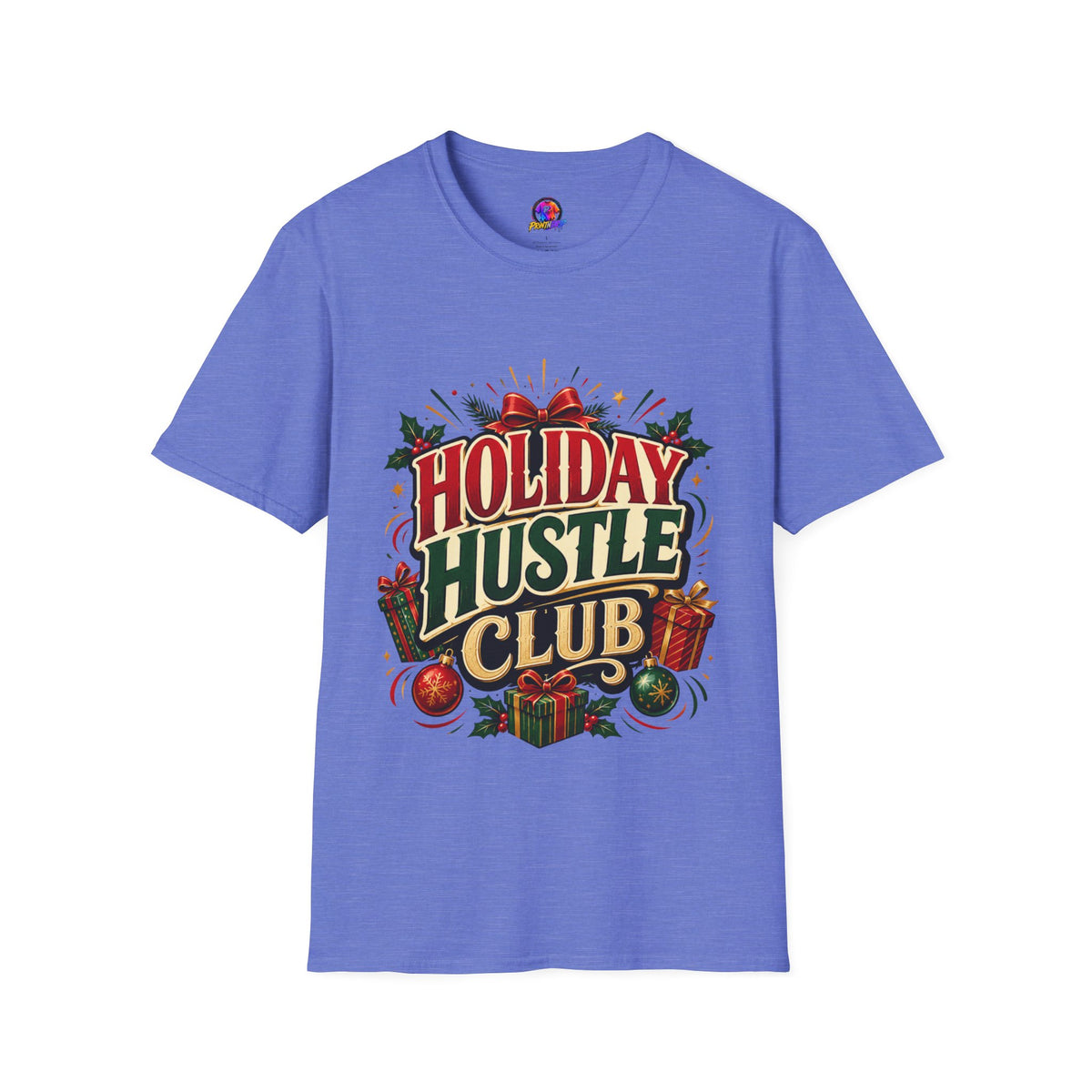 Holiday Hustle Club T-Shirt — Funny Christmas Graphic Tee