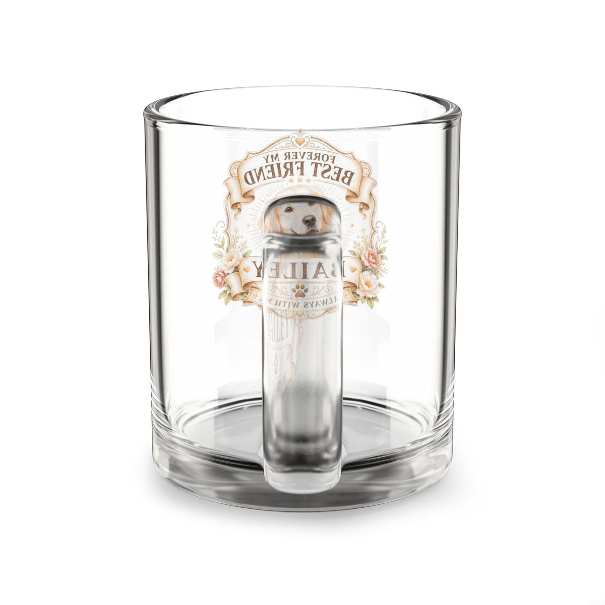 Milo Bailey Dog Dad Mom Glass Mug, 10oz