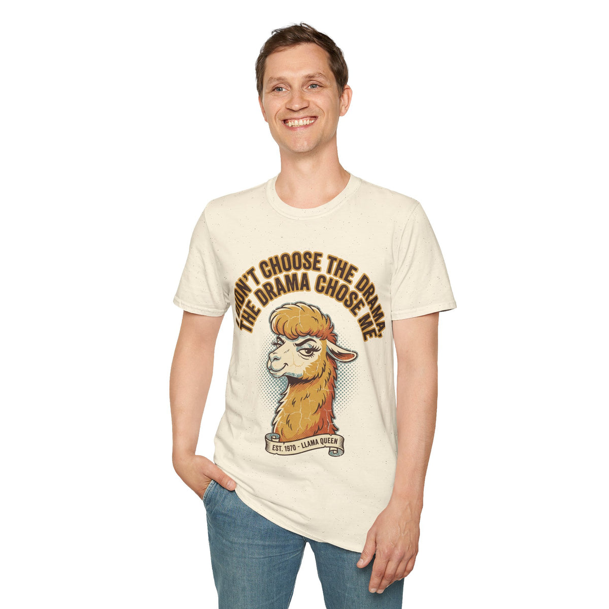 Sheep Graphic T‑Shirt — "I Don't Choose the Drama, the Drama Chooses Me" - Trending Now - September 2026