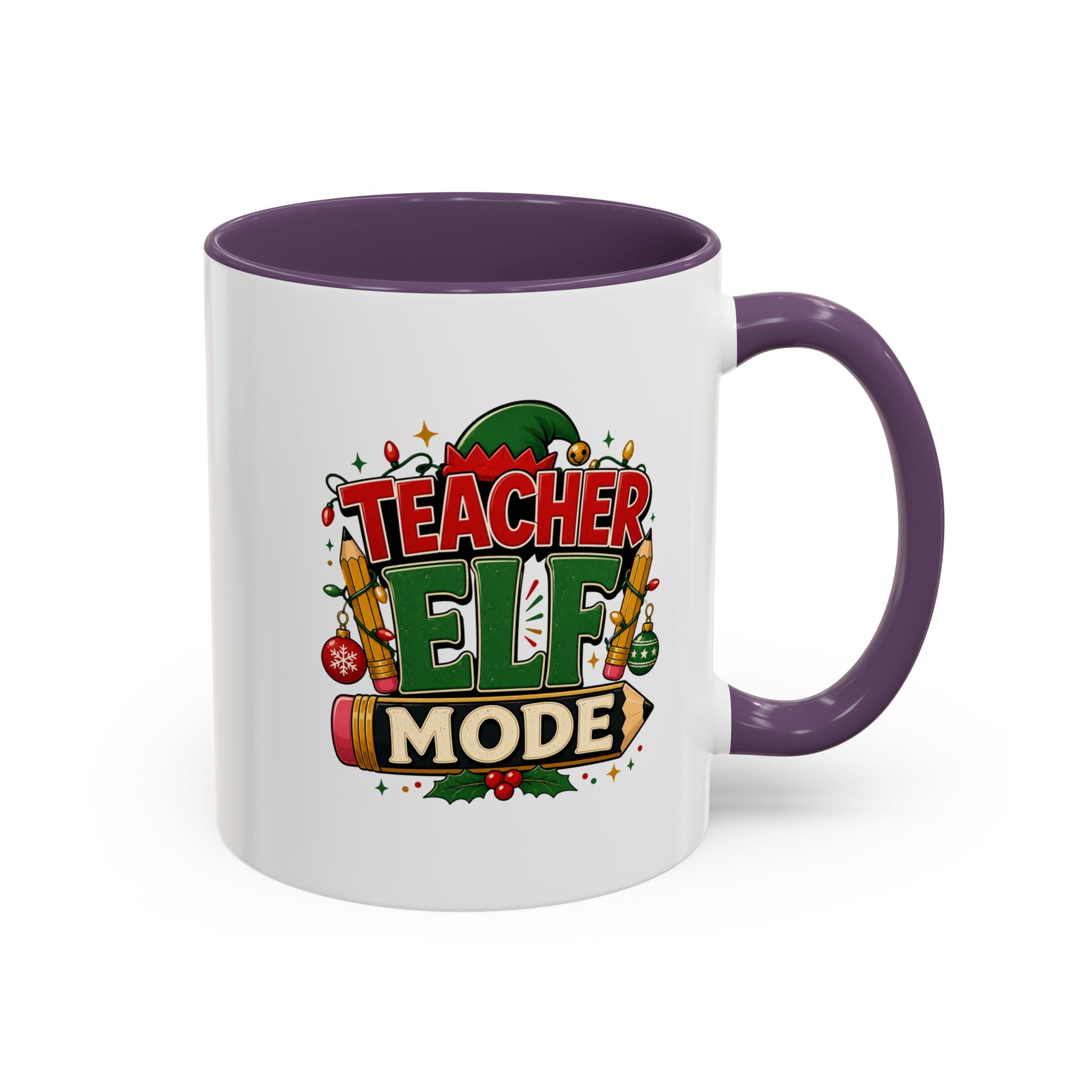 Teacher Elf Mode Coffee Mug — Christmas Teacher Holiday Gift