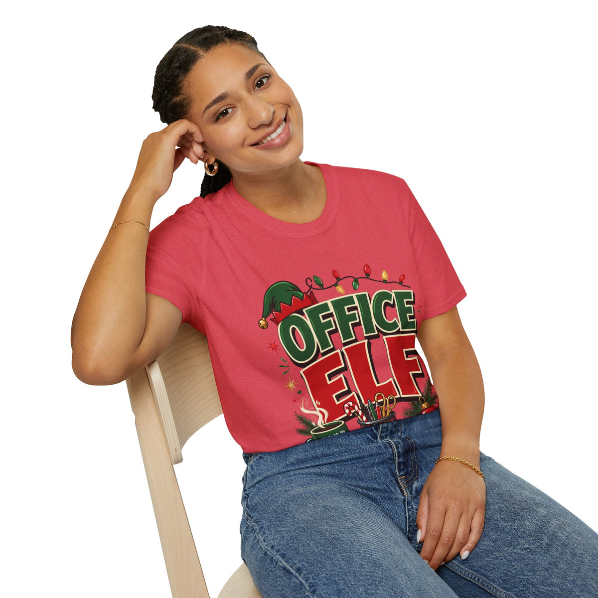Office Elf T-Shirt — Funny Christmas Work Holiday Tee