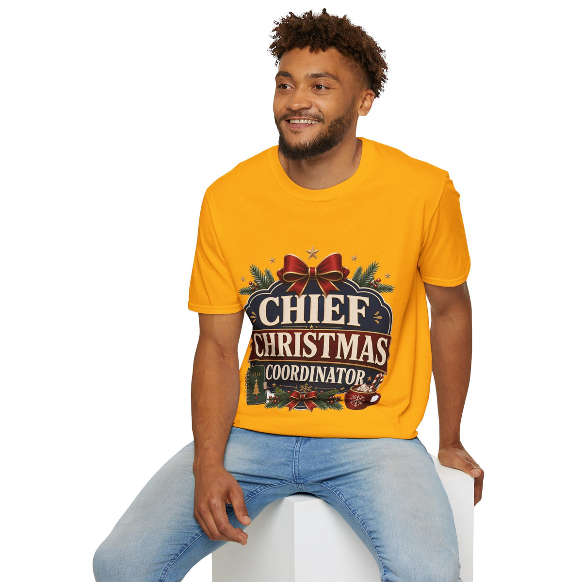 Christmas T-Shirt — "Chief Christmas Coordinator" Holiday Graphic Tee