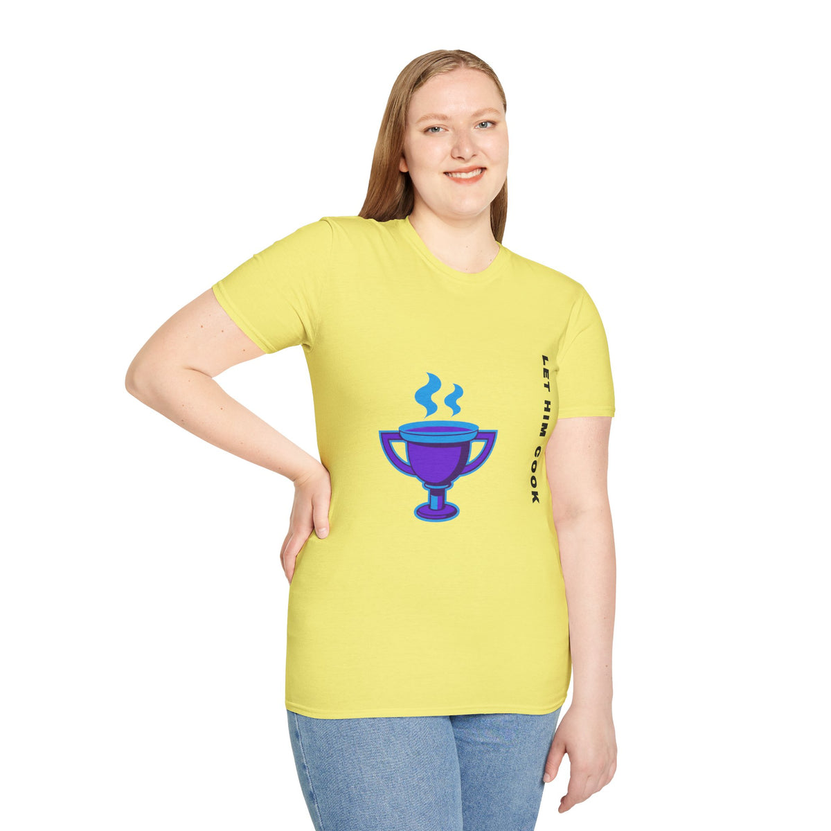 Trophy Mug T‑Shirt — "Let Him Cook" Funny Chef Pride Tee - Trending Now - September 2026