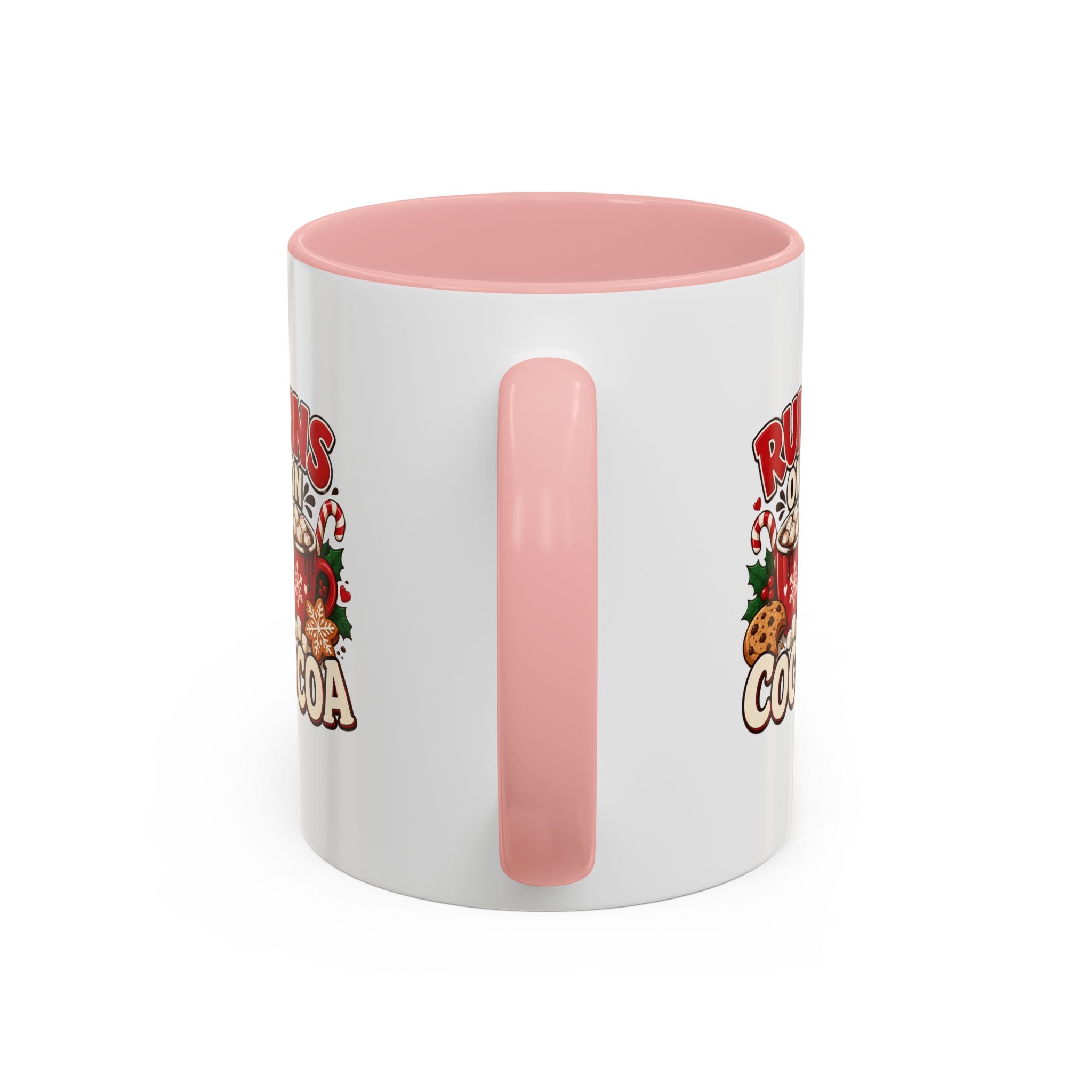 Runs on Cocoa Accent Coffee Mug — Holiday Hot Cocoa Gift