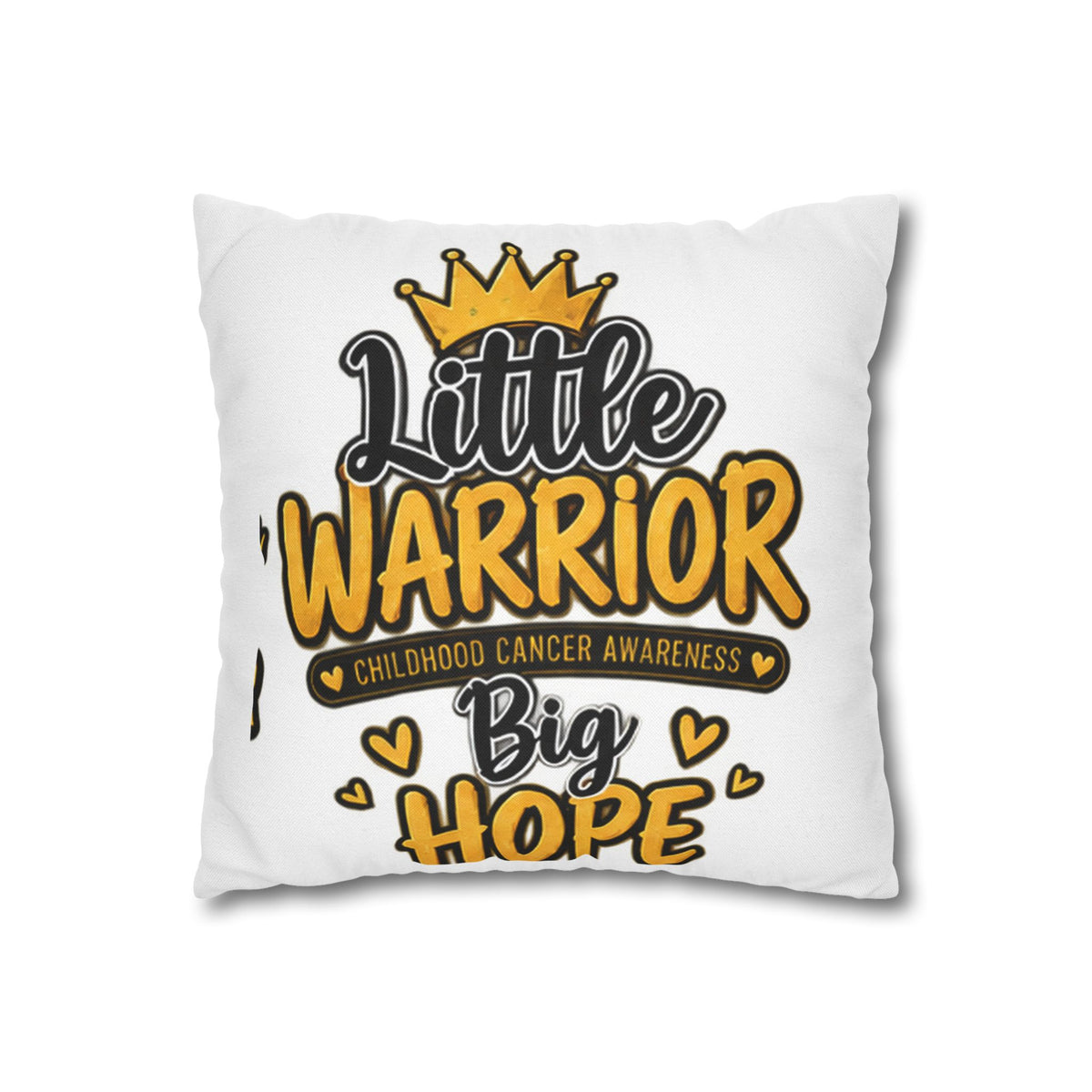 Pillowcase — "Little Warrior, Big Hope" Childhood Cancer Awareness