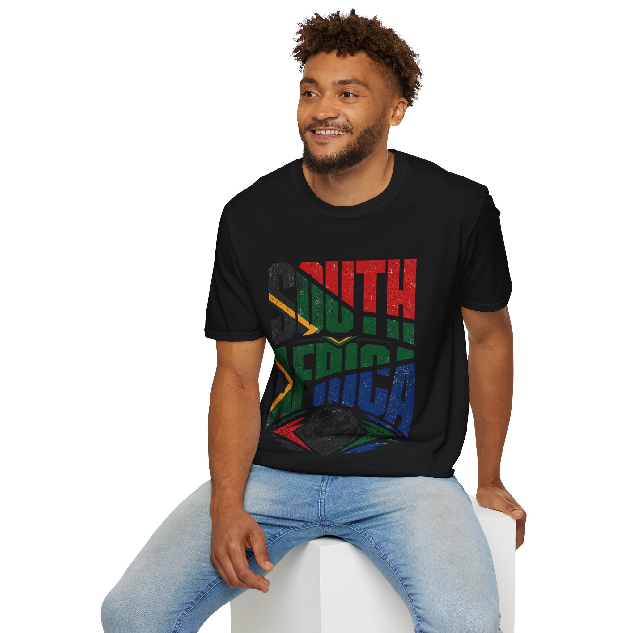 South Africa Soccer T-Shirt — Vintage Flag Football Fan Tee