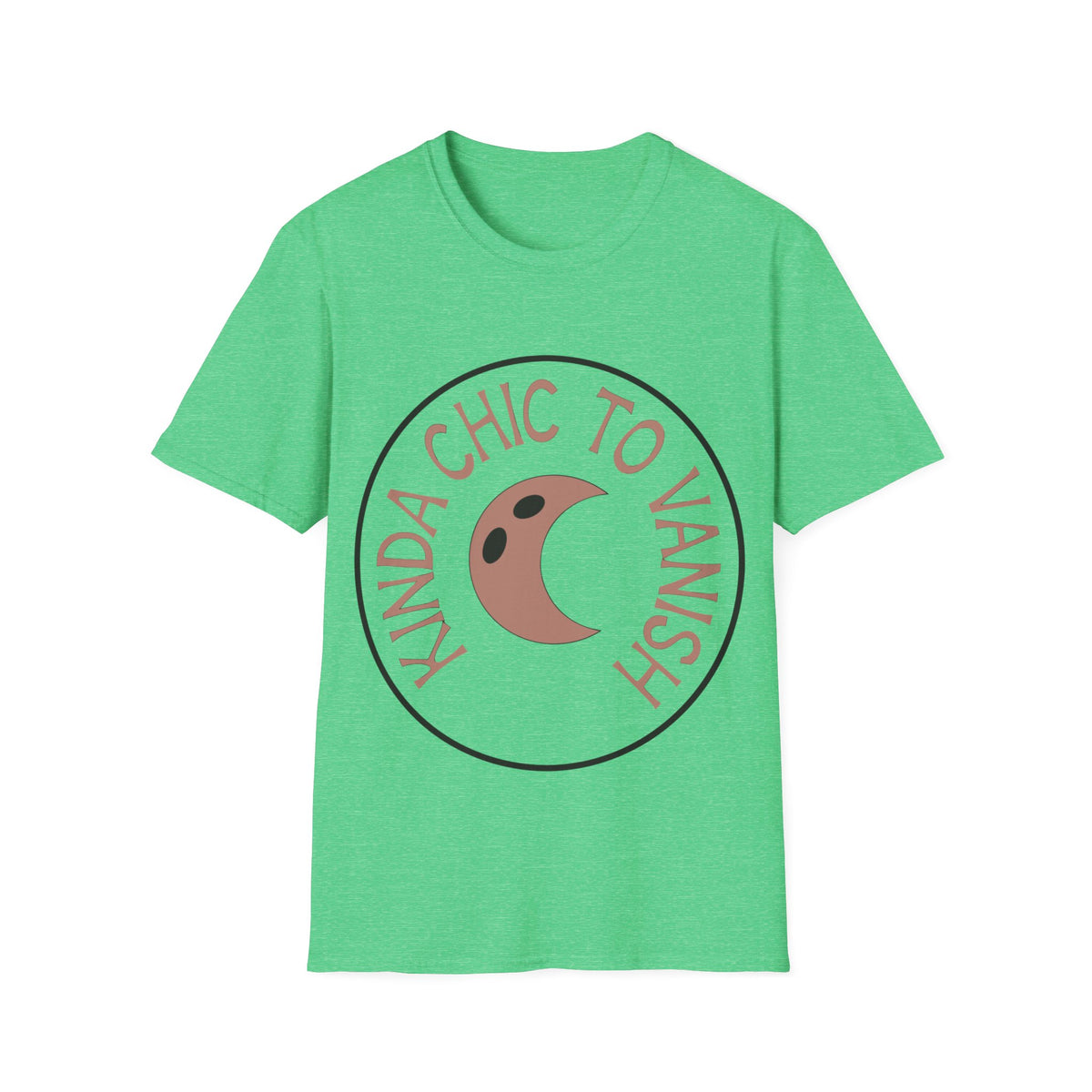 T-Shirt — "Kinda Chic to Vanish" Crescent Moon Graphic Tee - Trending Now - August 2026