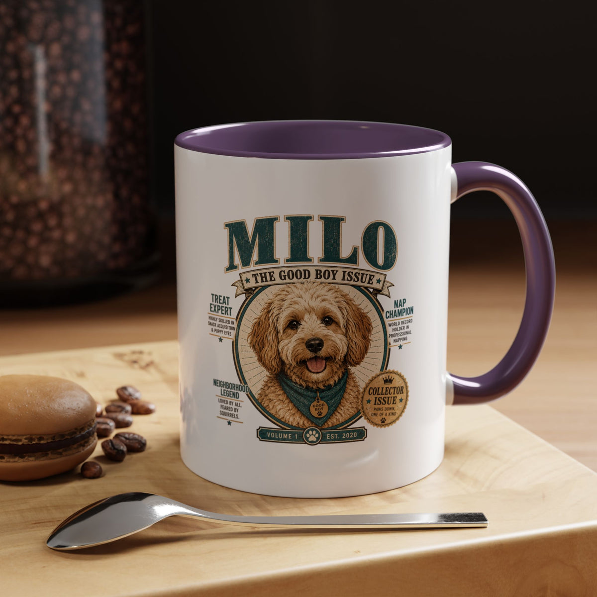 Milo Bailey Dog Dad Mom Milo Dog Mug — “The Good Boy Issue” Decorative Coffee Cup