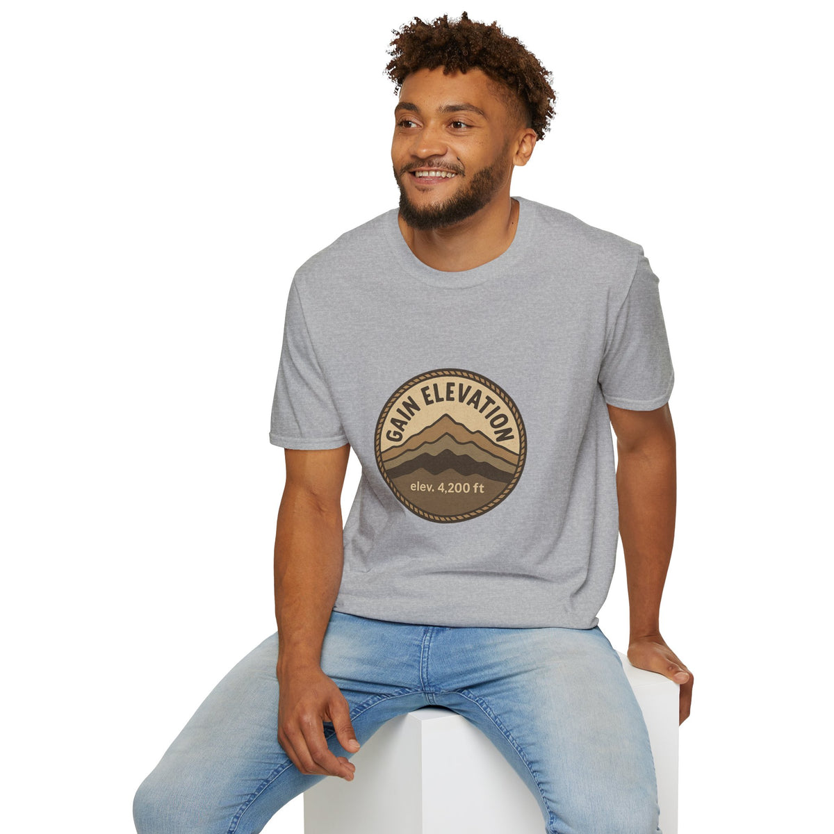 Mountain Elevation Badge T‑Shirt — Vintage Outdoor Adventure Tee - Trending Now - August 2026