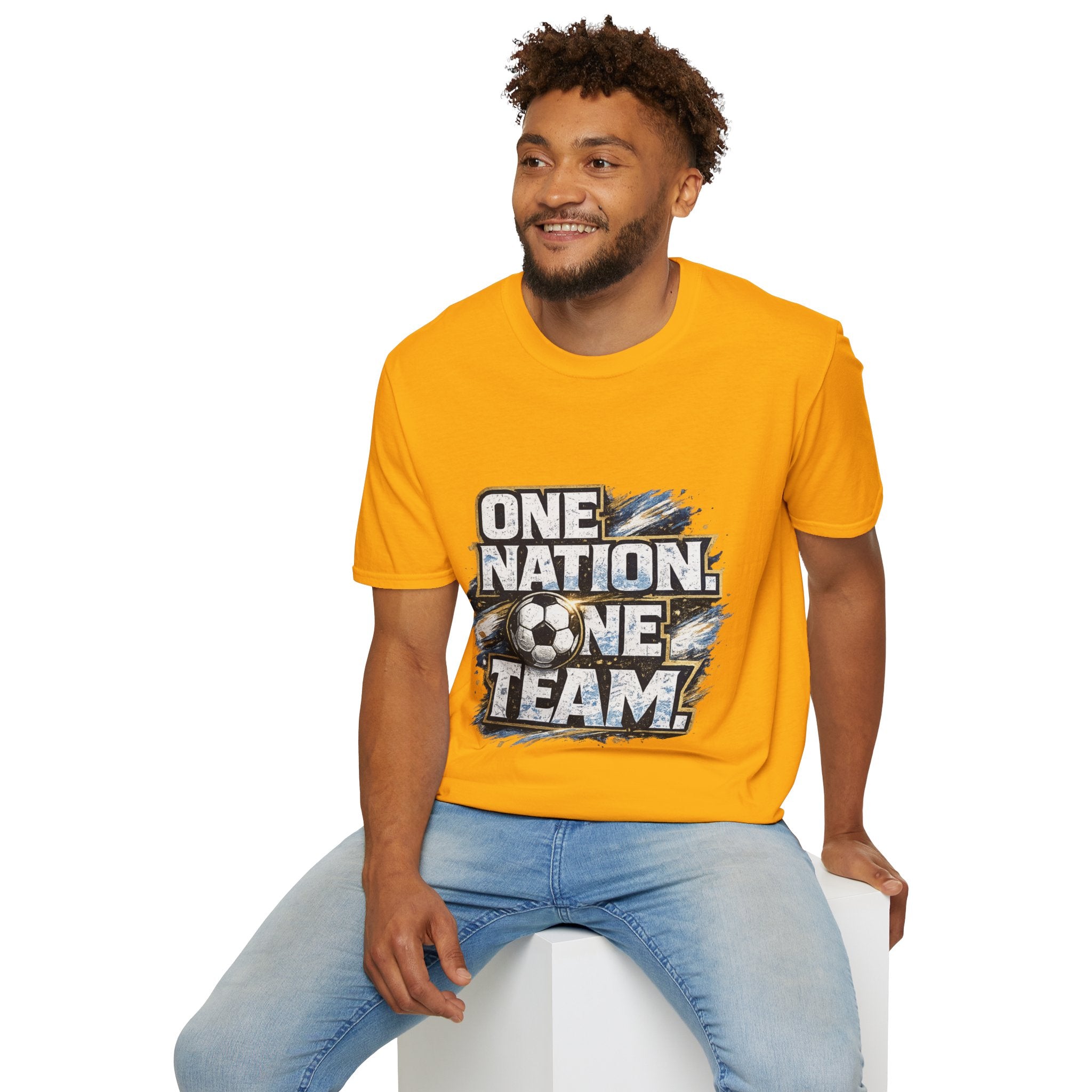 One Nation One Team Soccer T-Shirt — Supportive Fan Tee