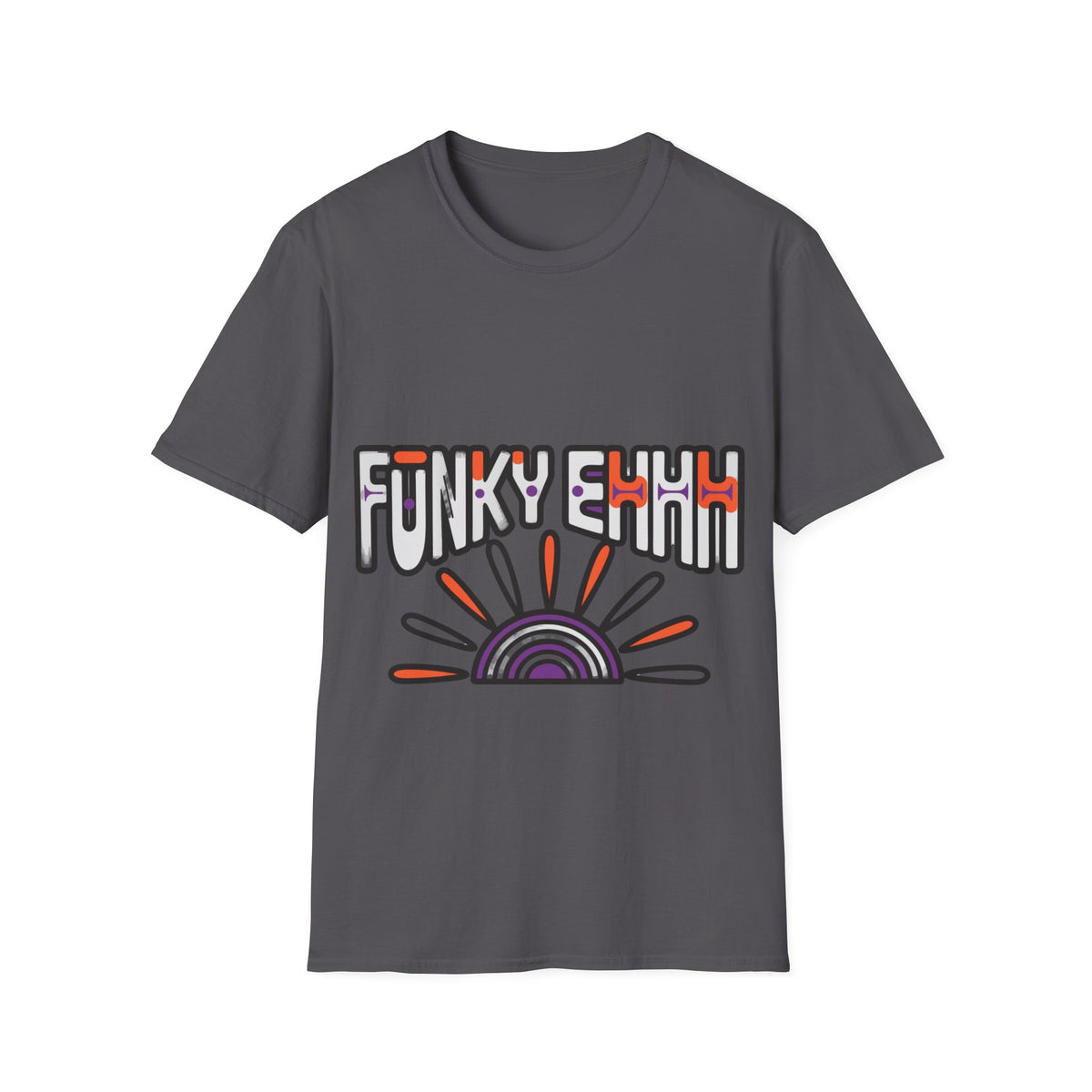 "Funky Ehhh" Retro Rainbow Tee | Groovy 70s Slogan T-Shirt - Trending Now - September 2026