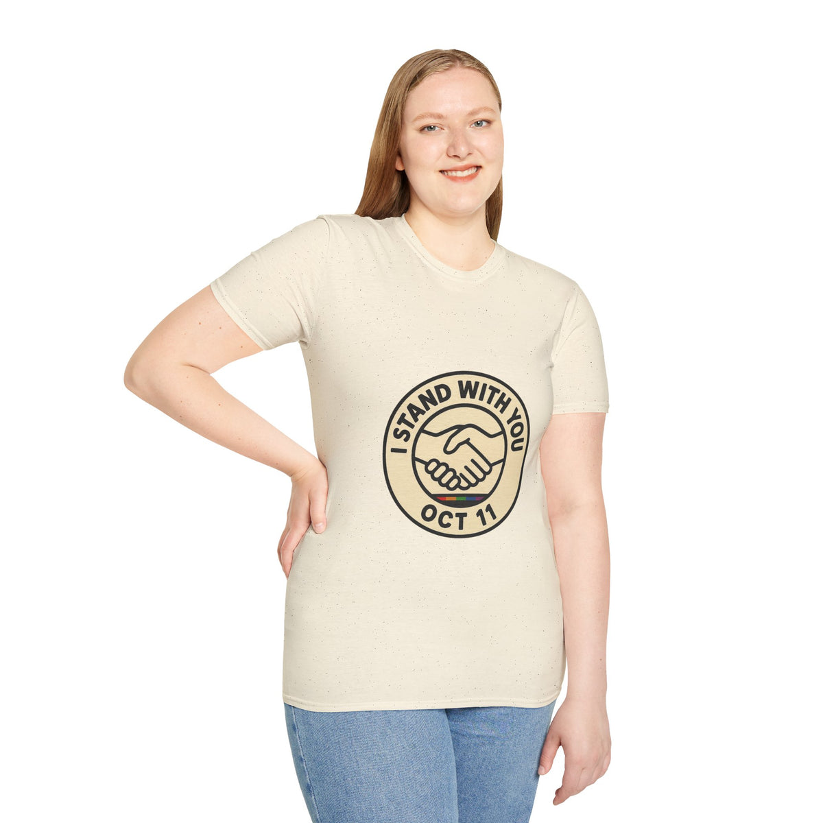 I Stand With You Oct 11 T‑Shirt — Solidarity Handshake Tee - Trending Now - October 2026
