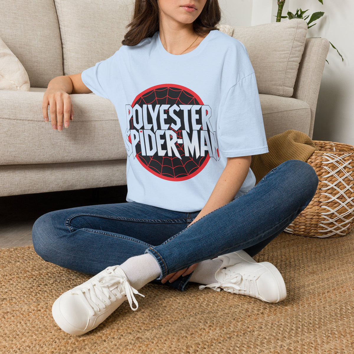 Polyester Spider-Man T-Shirt — Retro Web Logo Graphic Tee - Trending Now - August 2026