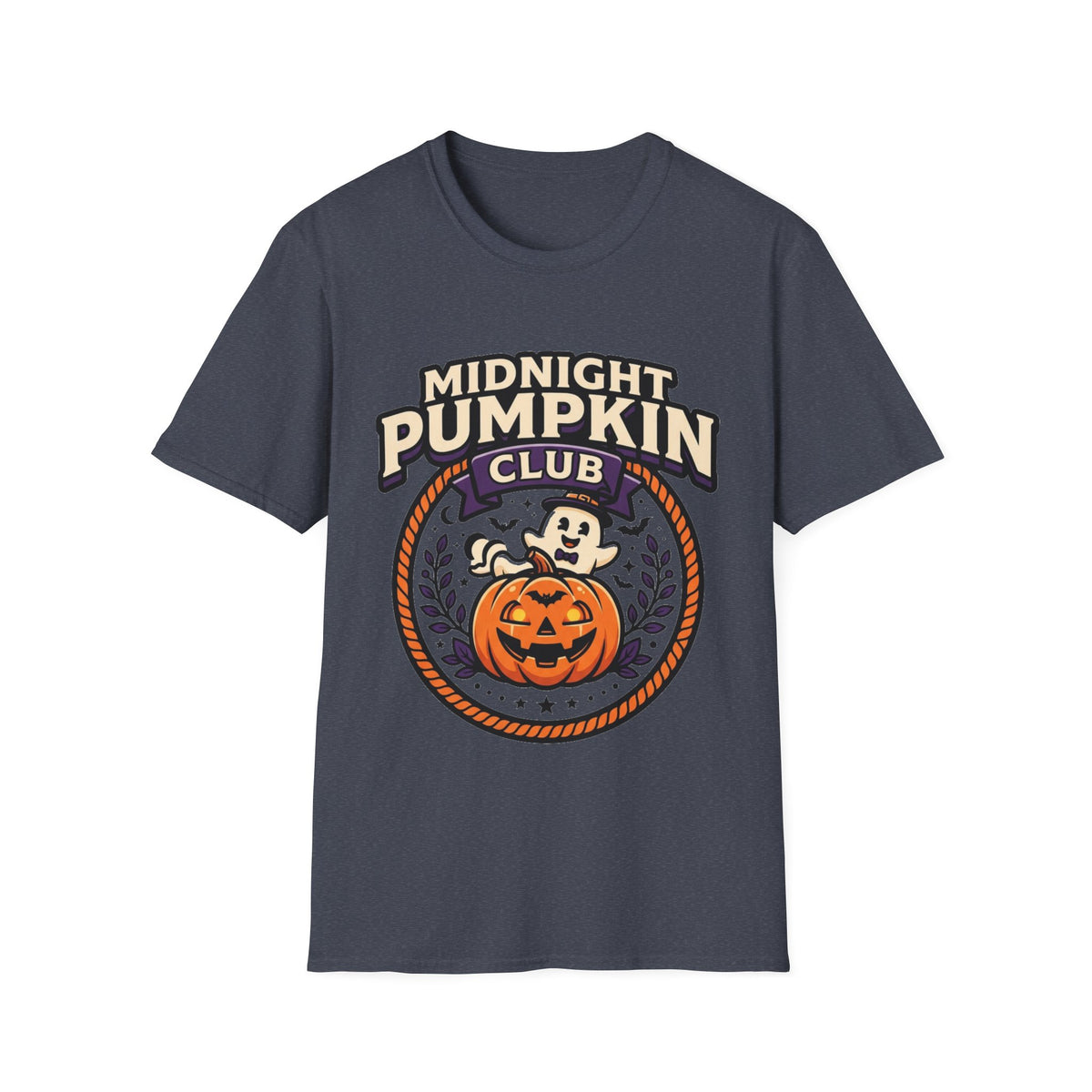 Midnight Pumpkin Club T-Shirt — Halloween Pumpkin Graphic Tee - Trending Now - August 2026