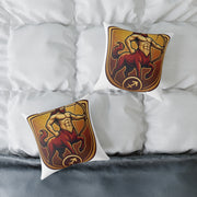 Sagittarius Zodiac Archer Arrow  Square Poly Canvas Pillow