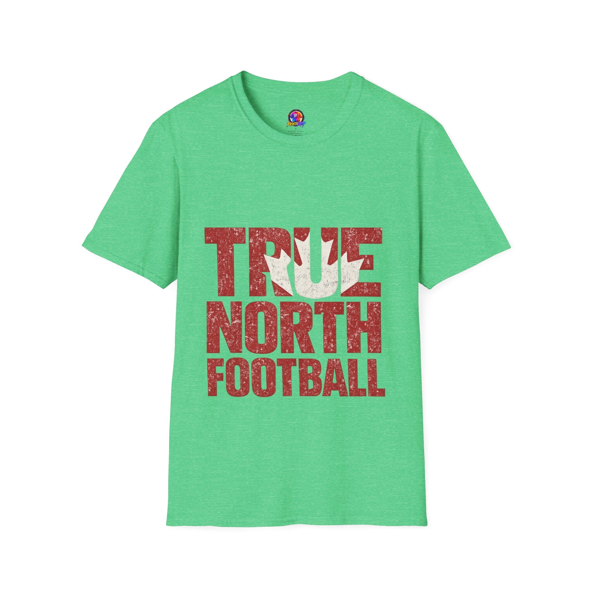 Canada True North Football T-Shirt — Vintage Canadian Leafs Sports Tee
