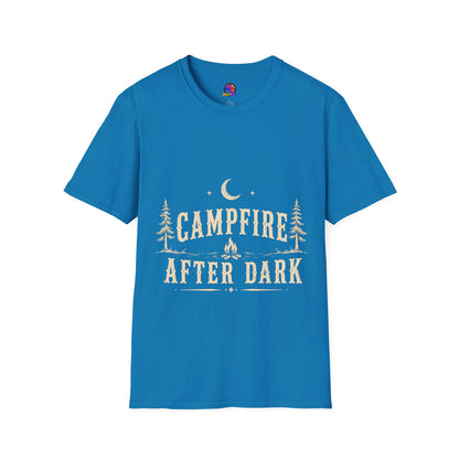 Campfire After Dark T-Shirt — Moonlit Camping Graphic Tee