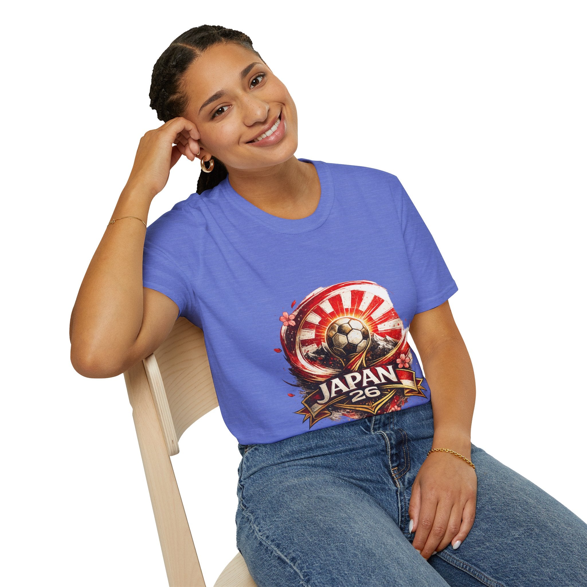 Japan Soccer T‑Shirt — Rising Sun Football Graphic