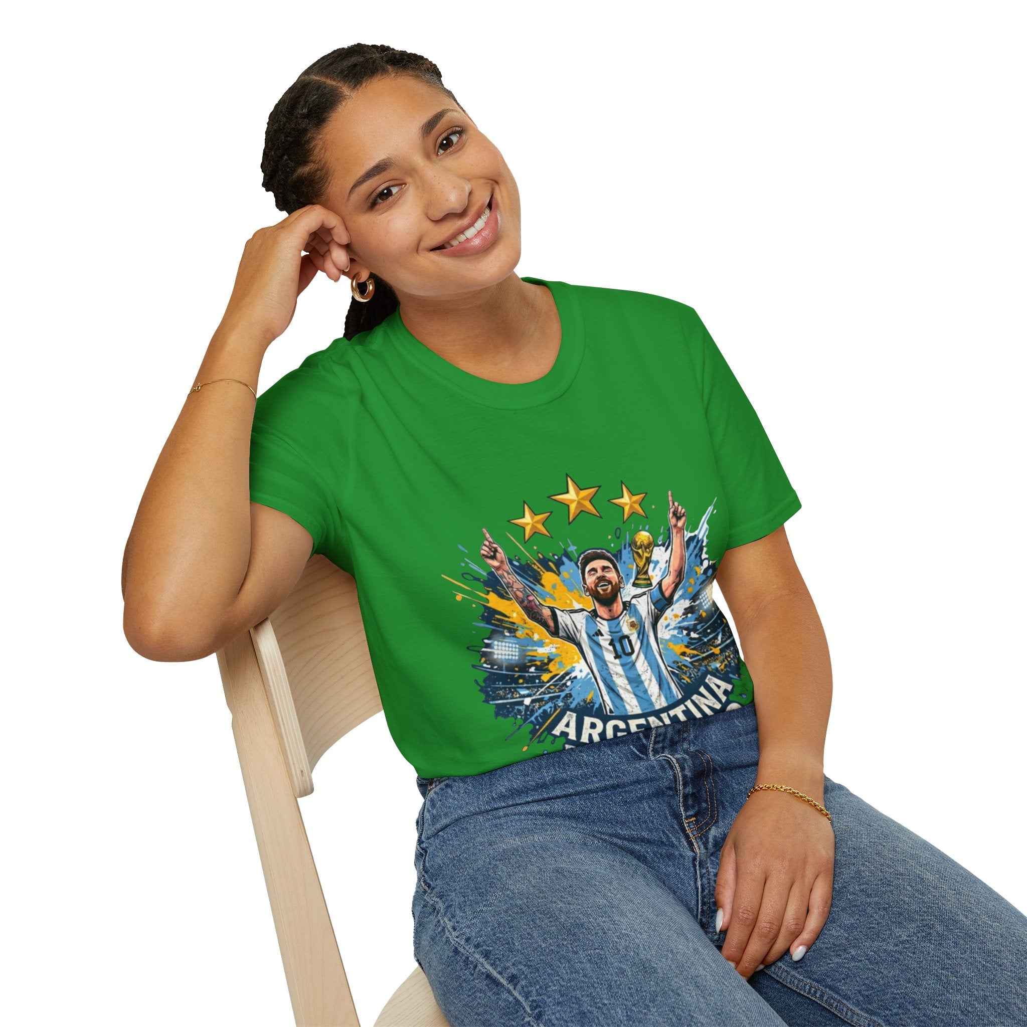 Argentina Messi Soccer T‑Shirt — World Cup Champion Fan Tee