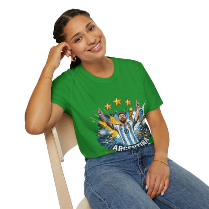 Argentina Messi Soccer T‑Shirt — World Cup Champion Fan Tee