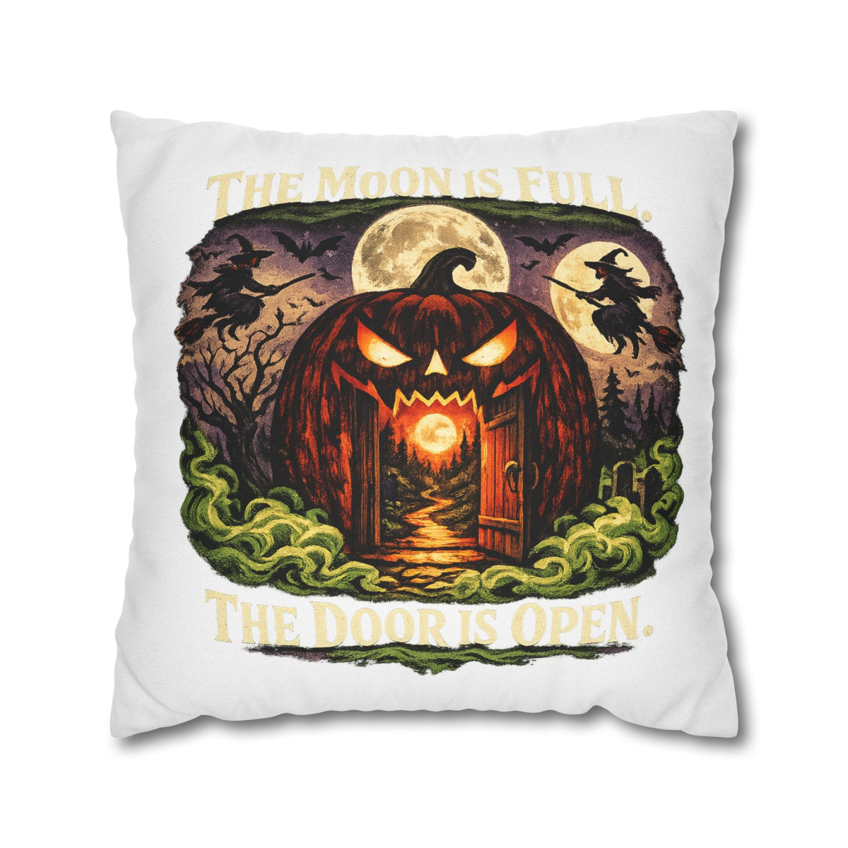 Halloween Pumpkin Door Decorative Pillowcase
