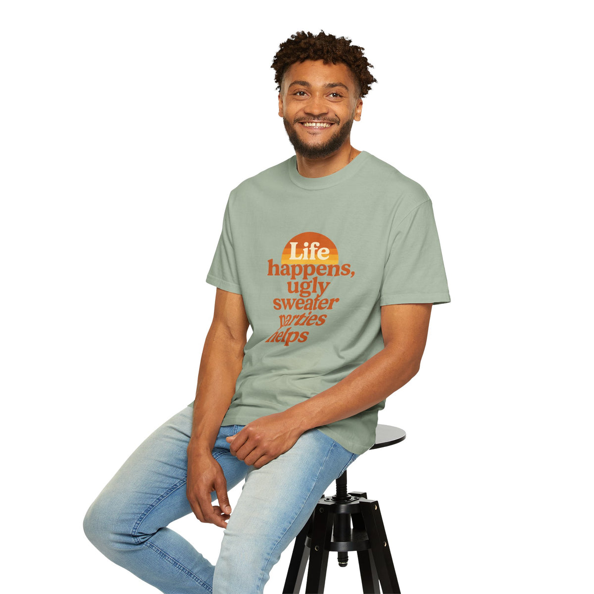 Life Happens Ugly Sweater Parties Helps T-Shirt - Trending Now - October 2026