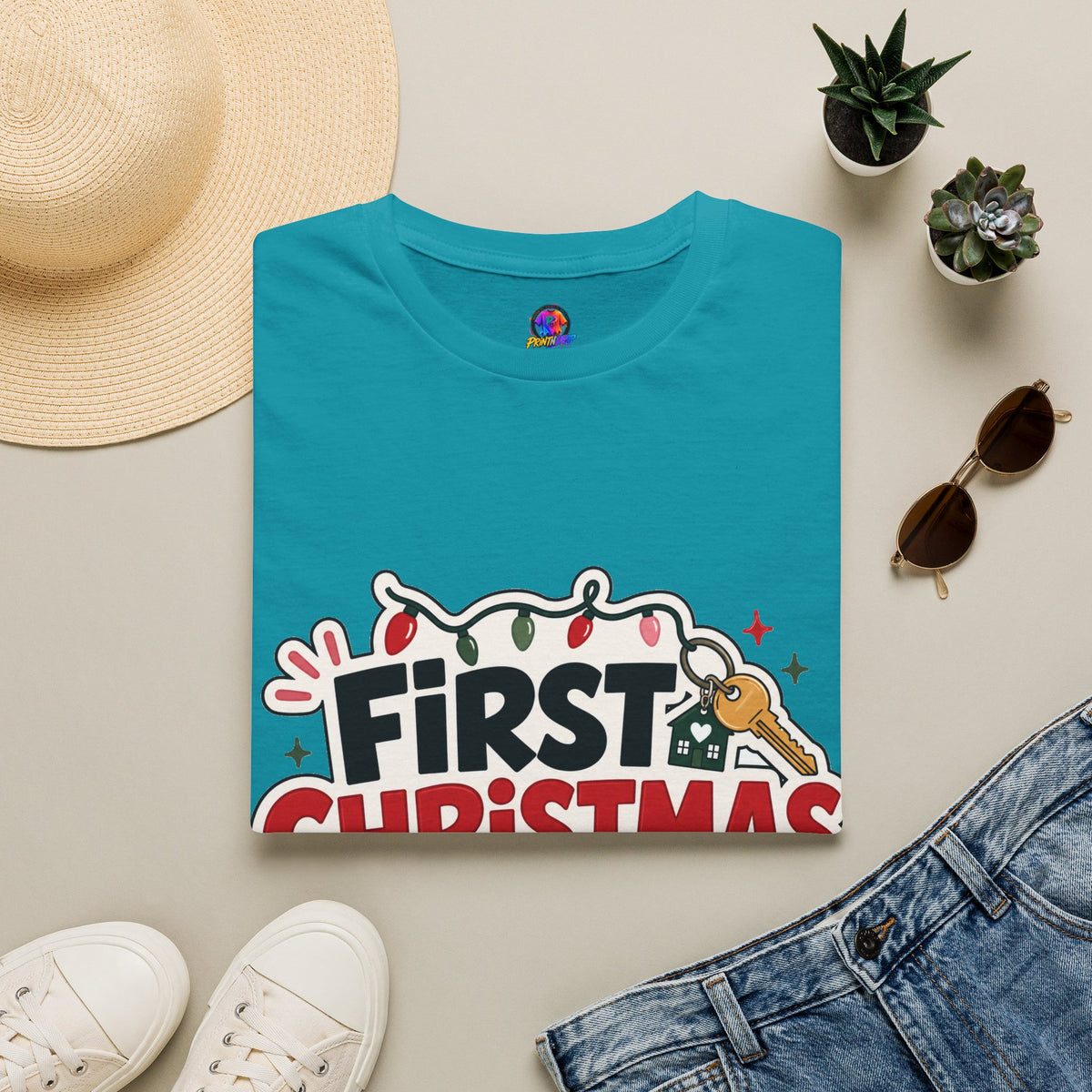 First Christmas No Roommates T-Shirt — Funny Holiday New Home Tee