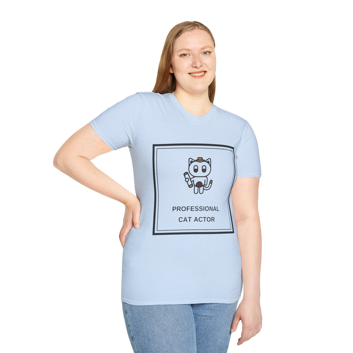 Cat T‑Shirt — "Professional Cat Actor" Cute Cartoon Tee - Trending Now - August 2026