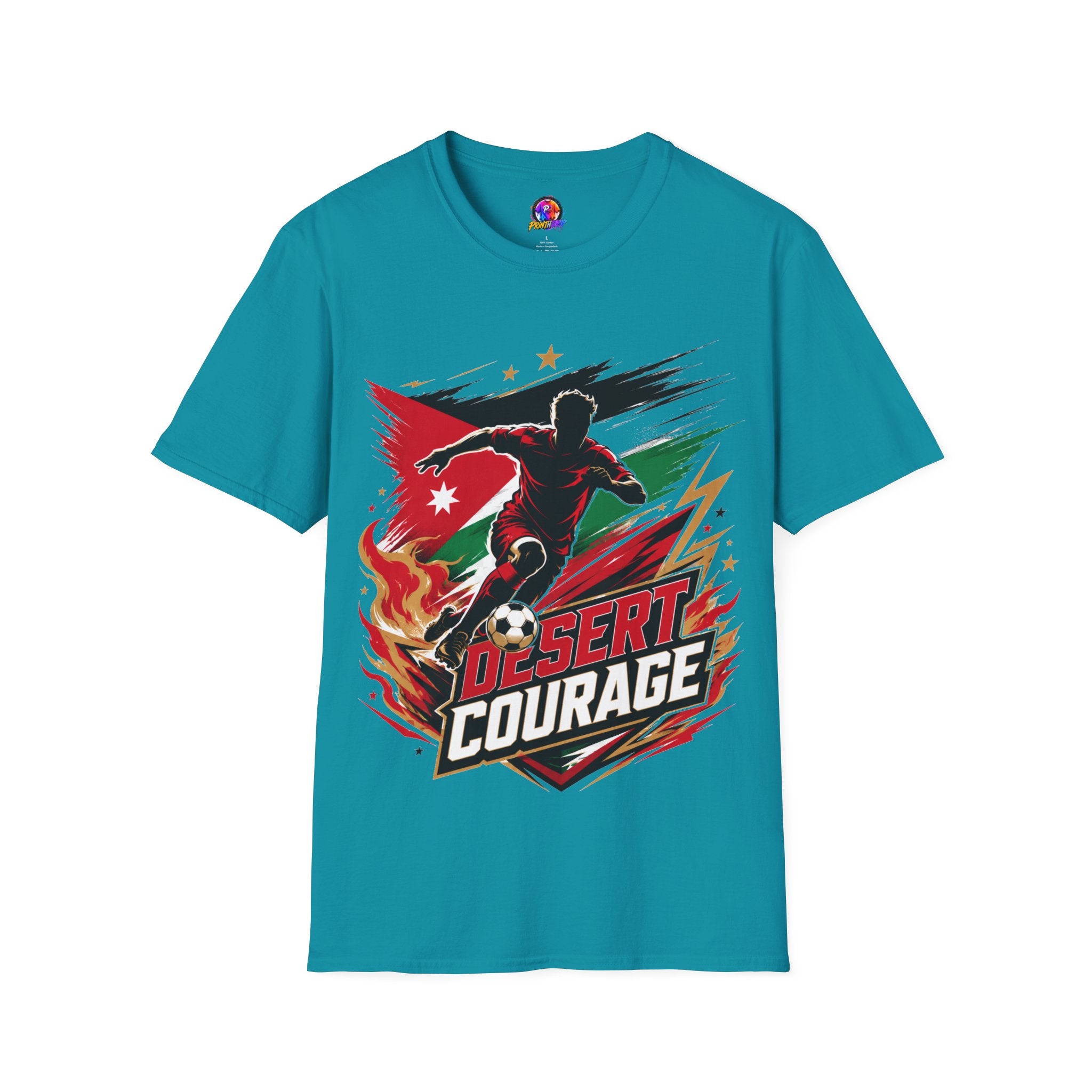 Jordan Soccer T‑Shirt — Desert Courage Flag Design